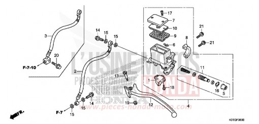 REAR BRAKE MASTER CYLINDER SH125ADG de 2016